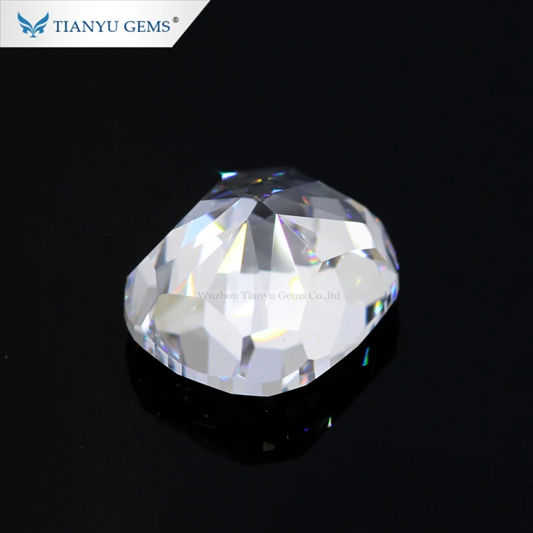 Factory Direct Sales Diamond Cut Girdle Faceted Moissanite Crushed Ice