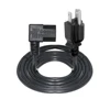 US 3prong 10 Amp Custom Length Laptop Tv Rv Washing Machine Ac 120v Power Cord