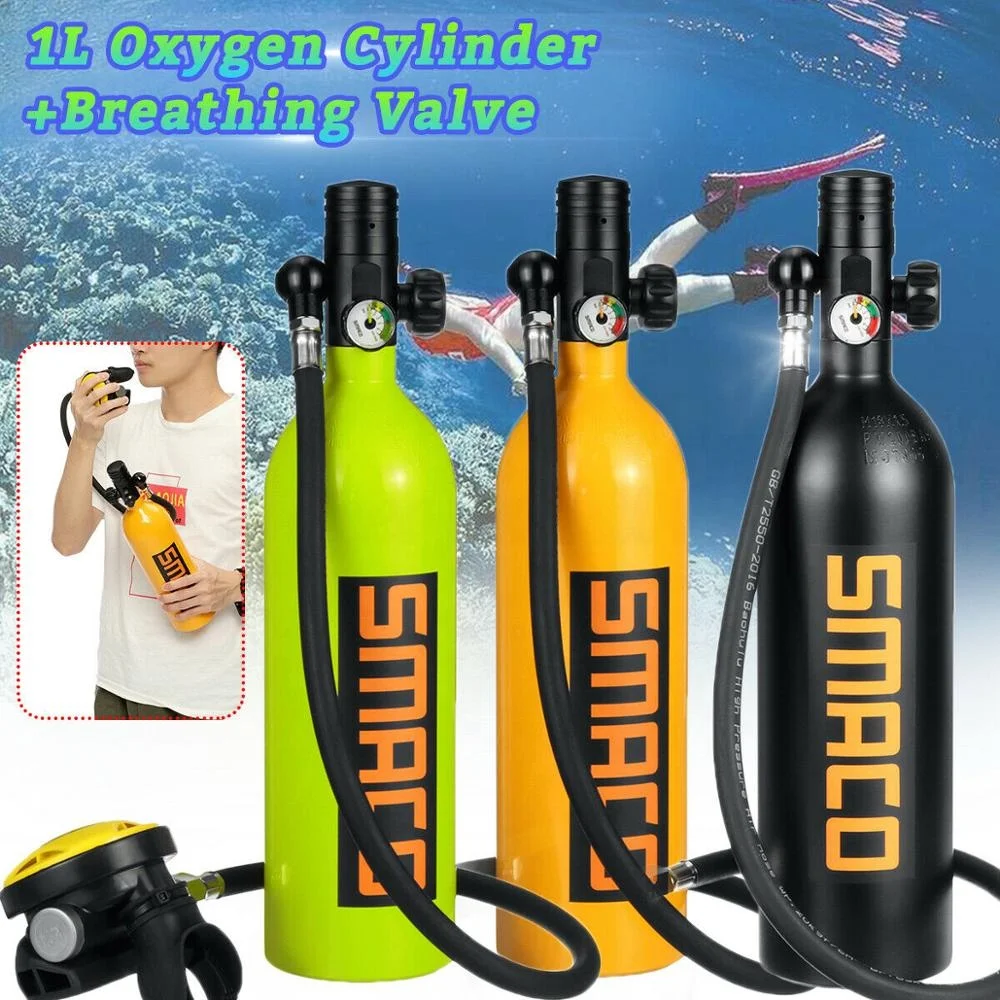 Smaco 1l Mini Scuba Cylinder High Pressure Air Pump With 15-20 Minutes ...