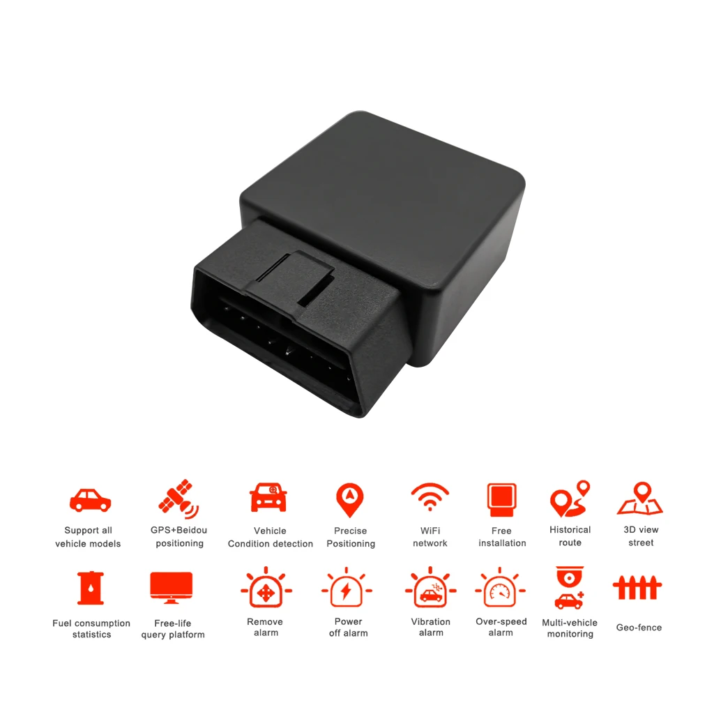 4G LTE Tracker OBD GPS Real Time Tracking Device for USA