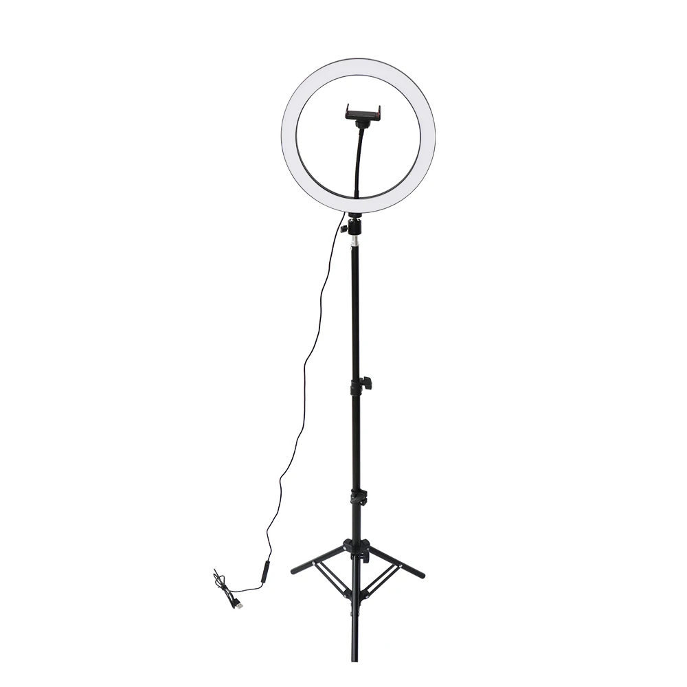 Color modes/Brightness/Height Adjustable LED Studio Light 12'' Photography Filling Light Tik Tok Stand