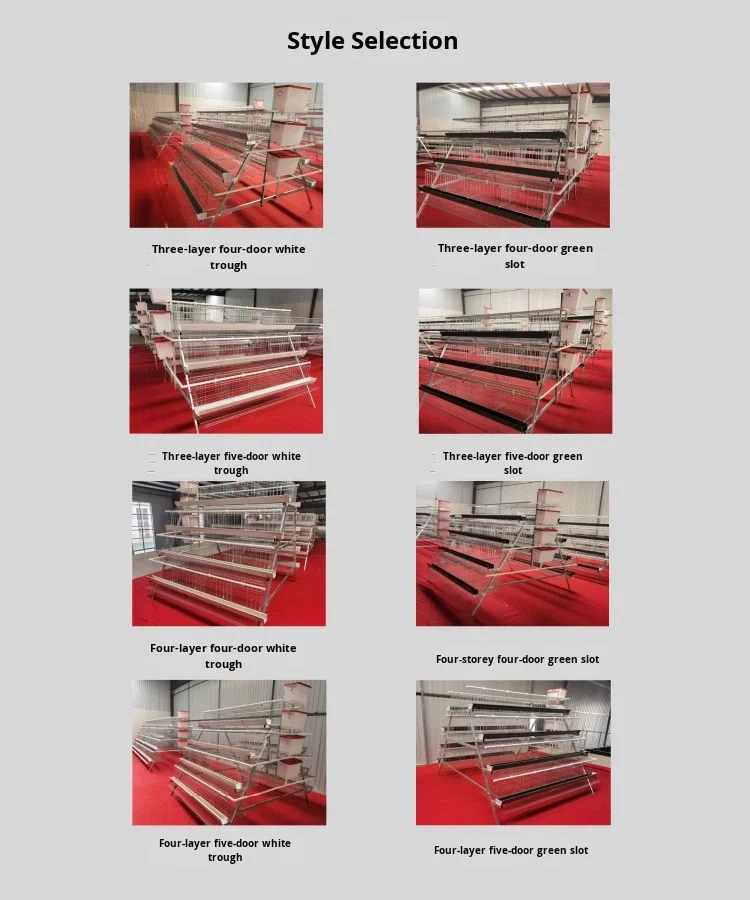 SURRI New Multi-Layer Stepped A-Shaped Stacked Chicken Cages Hot-Dip Galvanized Wire for Home Farming