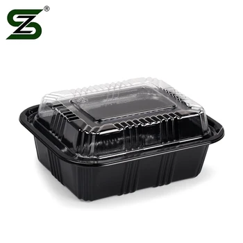 Recipiente Desechable De Plástico Negro Para Comida - Buy Envase De