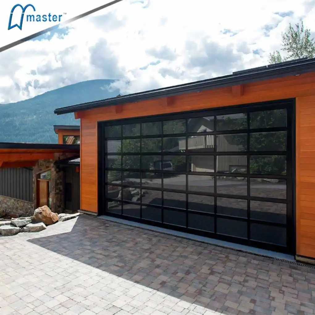 Fancy Frameless Mirror Tempered Glass Garage Doors For Sale - Buy ...