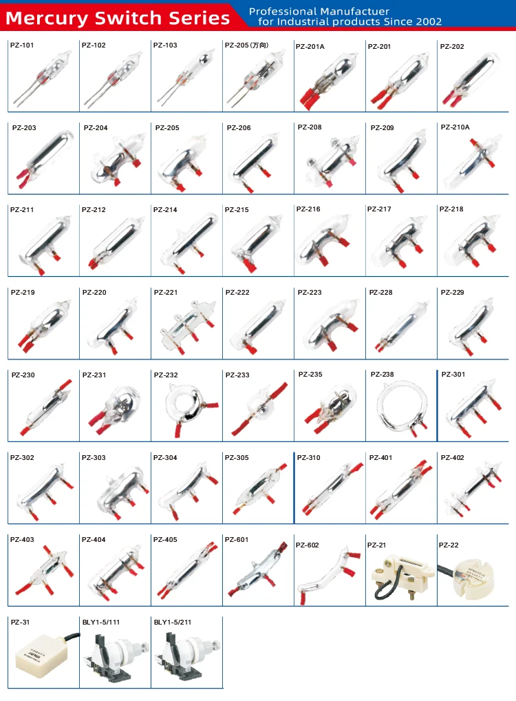 0 3a 10a Mercury Liquid Level Switch Pz Series Factory Supply View Mercury Liquid Level Switch Xurui Product Details From Zhejiang Xurui Electronic