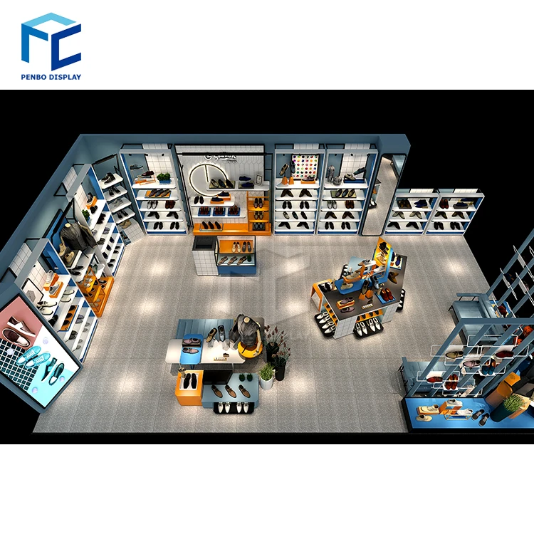 Modern Fashion Shoes Shop Counter Design For Readymade Shop Cash