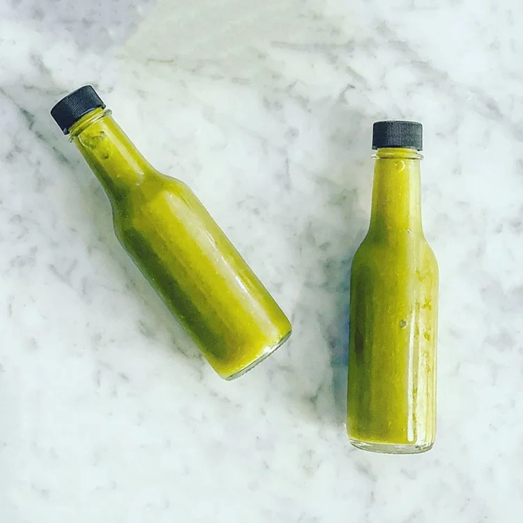 Bulk Round 150ml Hot Sauce 5oz Woozy Glass Bottle With Orifice Reducers