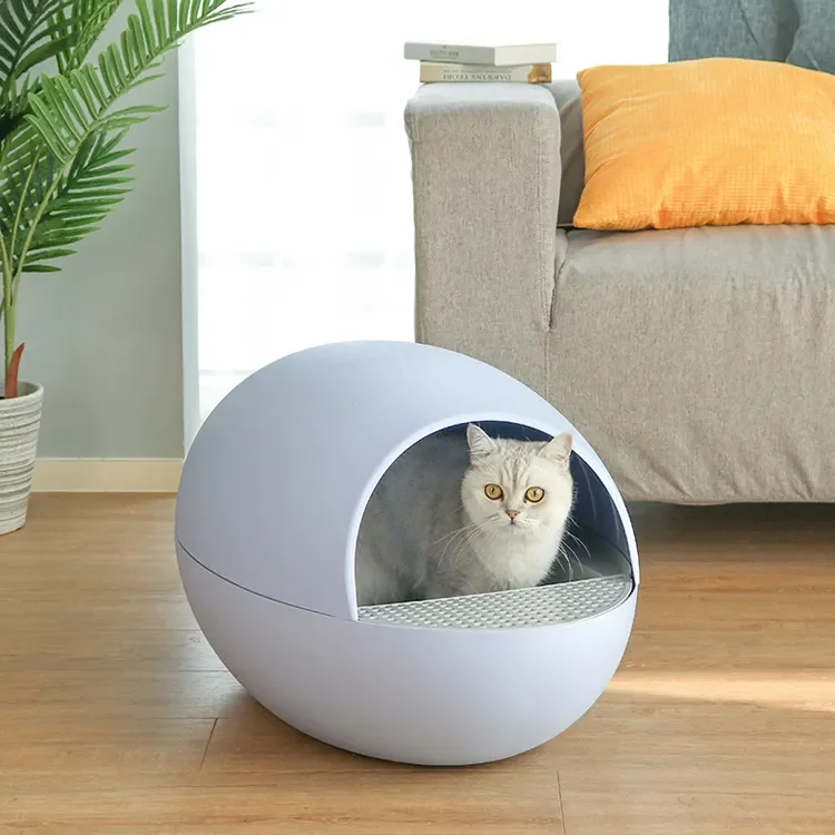 Odm Fullautomatic Intelligent Cat Litter Box No More Scooping Dust Charging Function House Cat