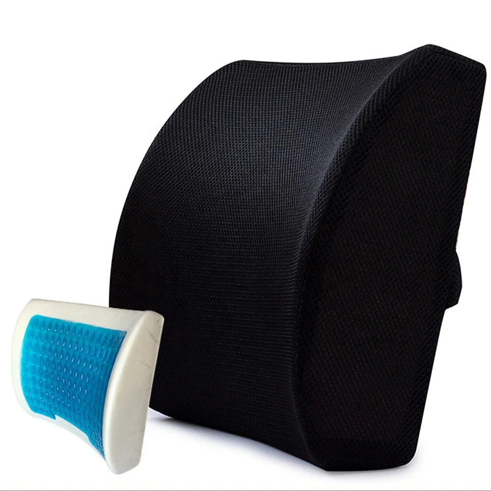 Lumbar Support Pillow, Back Cushion, Memory Foam Orthopedic