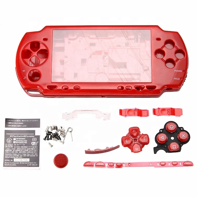 OSTENT Full Housing Shell Faceplate Case Parts Replacement Compatible for Sony PSP 2000 Console Color White 