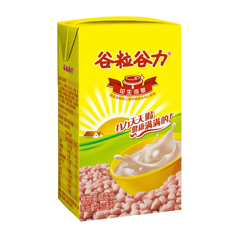 
Peanut Puree 250ml OEM Wholesale Private Label Vegetable Protein Natural Soft Drink Grain Beverage Peanut Puree Drink 