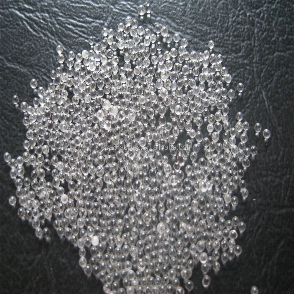 Abrasive media micro glass beads for sandblasting road marking