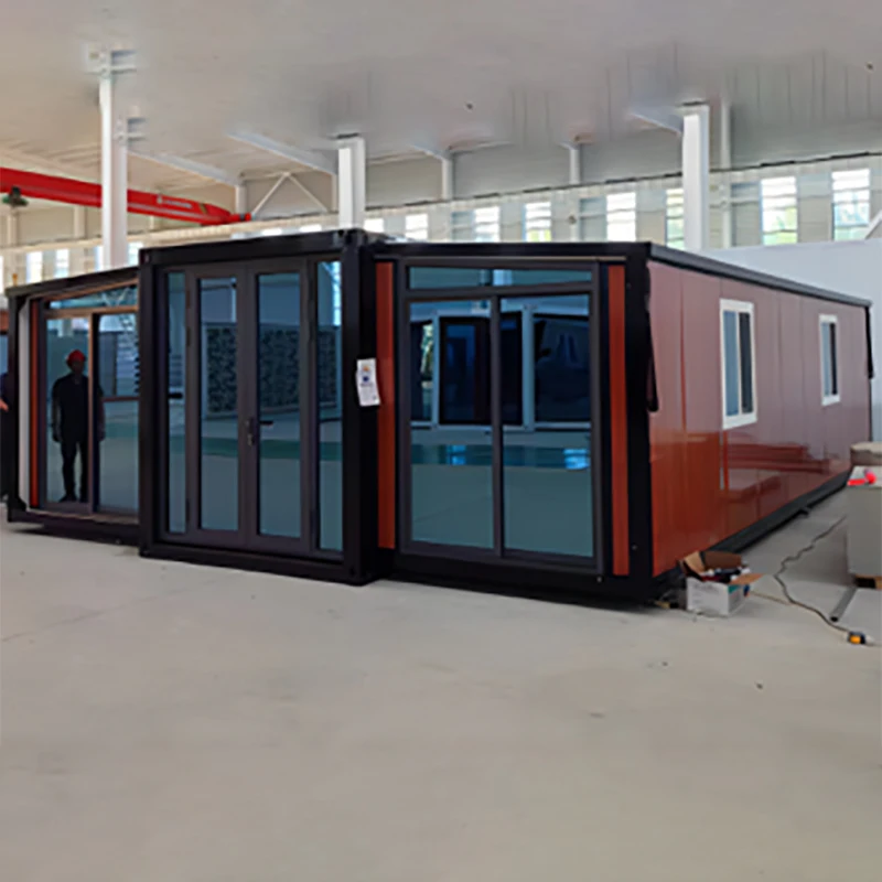 product latest design double wing expandable container house china folding luxury modern style expandable container house for 3 bedroom712-7