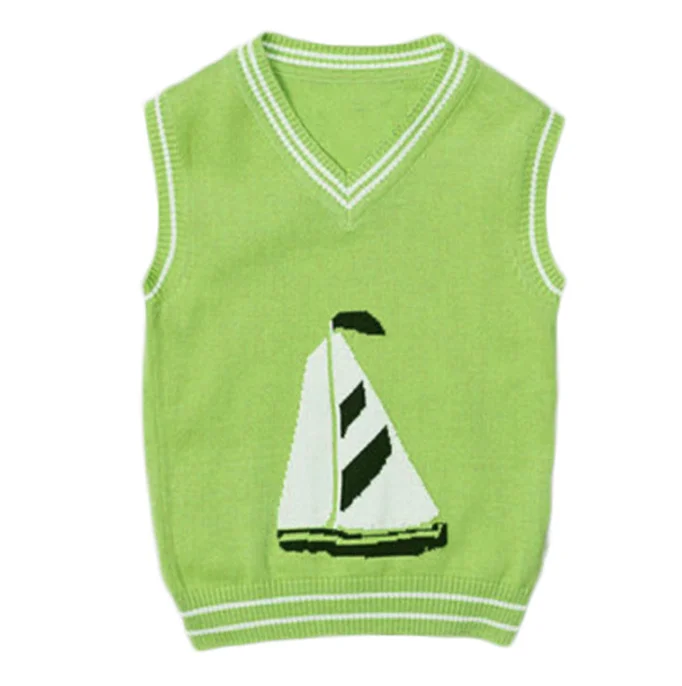 
Cotton for children sweater Vest for baby knitted sleeveless pullover 