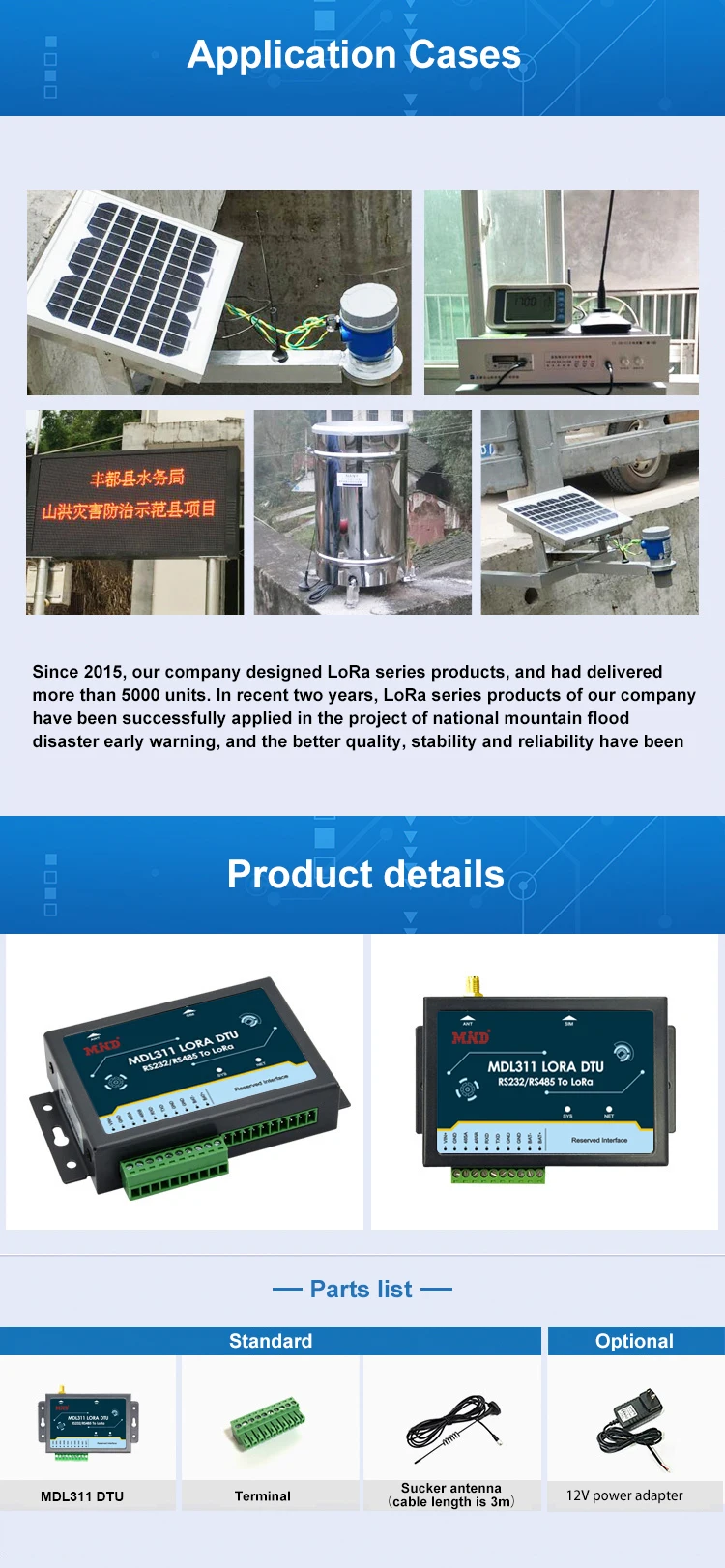 32-bit ARM low-power CPU data transmission terminal LoRa DTU - ANKUX.COM