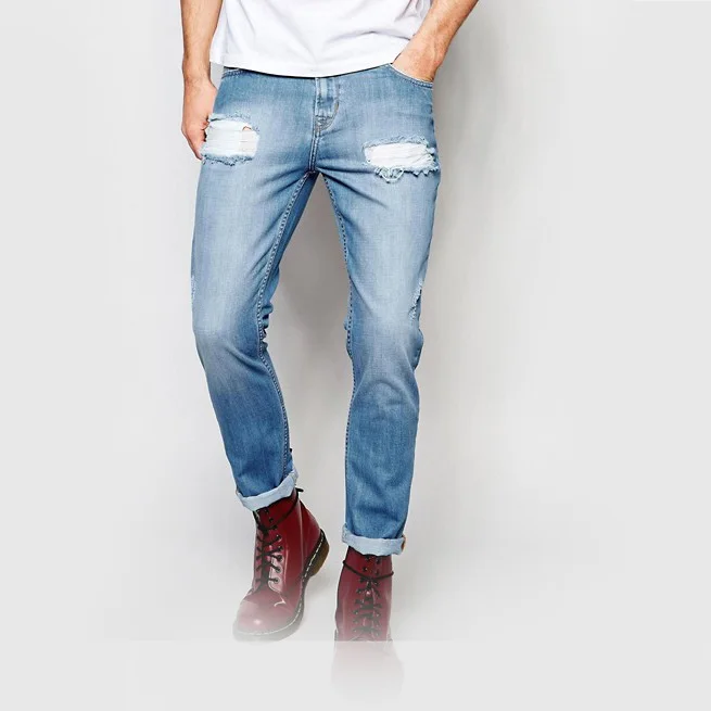 damage jeans mens fashion