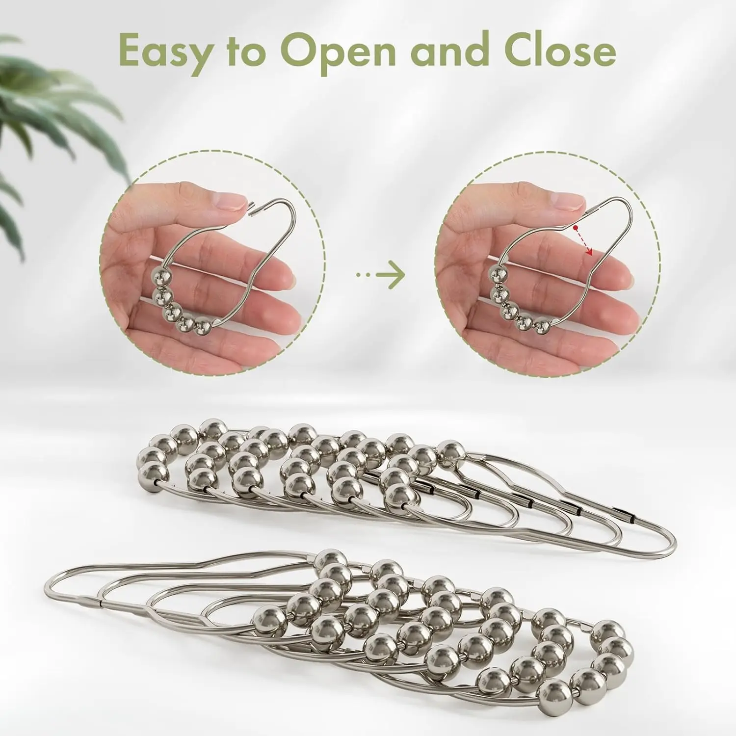 Proof Eco-friendly Shower Curtain, Iron, Curtain Hooks - detail 16