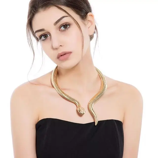 Necklace,Snake Punk Style Neck Necklace 
