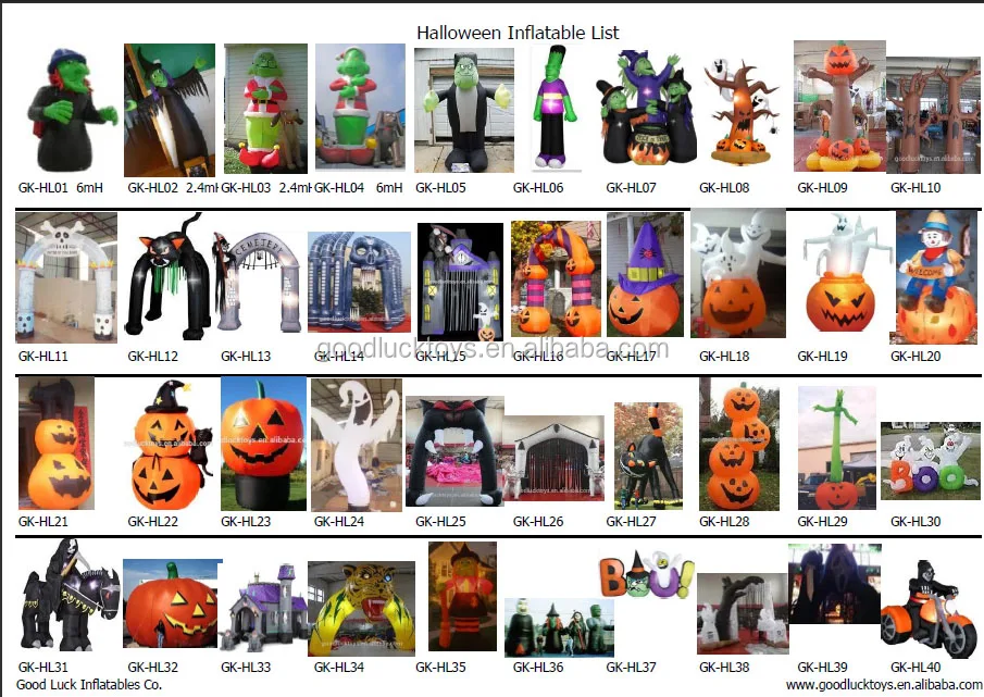 Halloween Inflatable List
