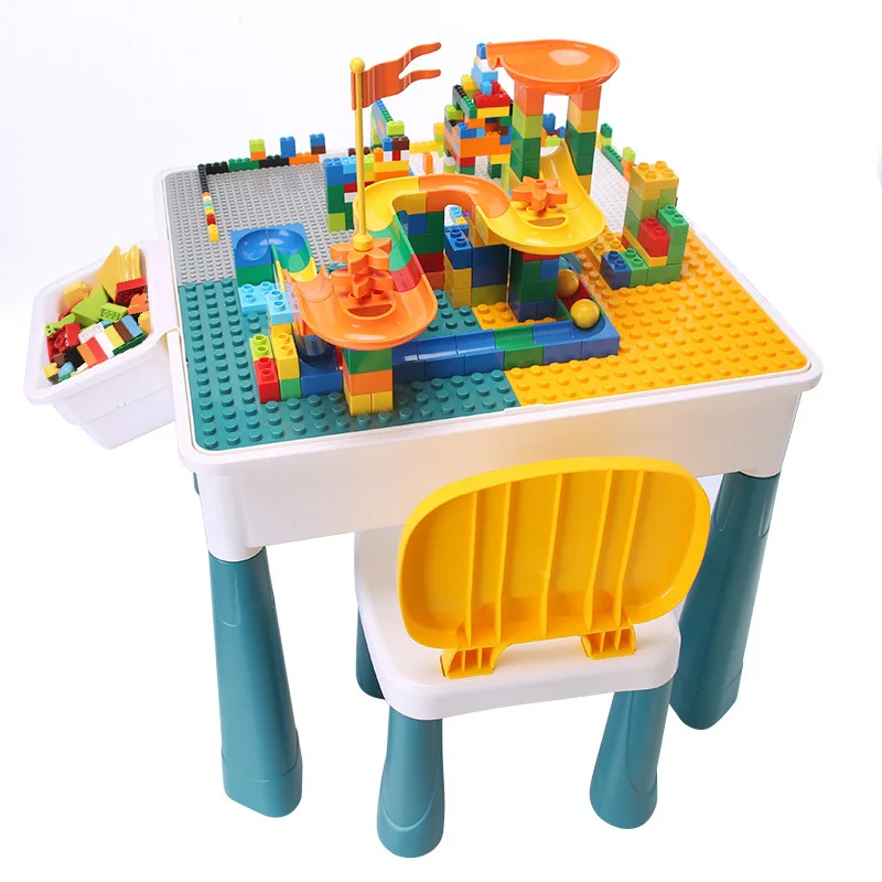 Early Educational Plastic Building Block Table Bricks For Learning For