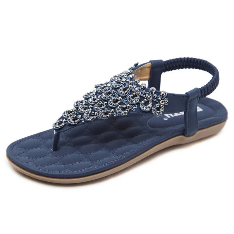 EVERTOP latest design wholesale outdoor beach Bohemian thong shoes women sandals