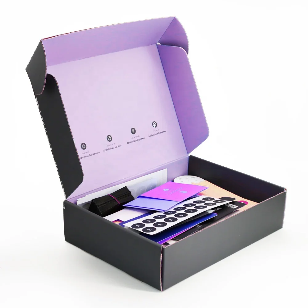 Logo Printed Custom Packaging Cardboard Corrugated Shipping Box With