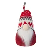Handicraft scandinavian design winter table ornament holiday present nisse christmas gnome plush toys with knit hat