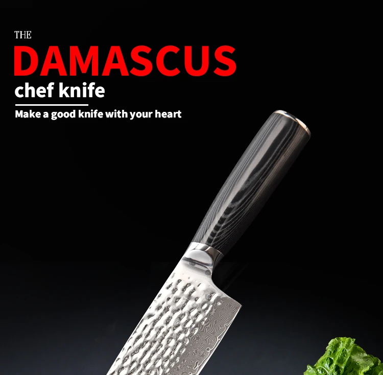 Japanese Damascus Aus10 Steel Blanks Kitchen Chef Knives Buy Quality