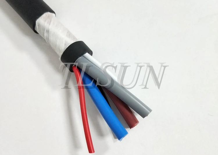 PVC Insulated 300/500V HF-YY 3G4mm2+2x1.5mm2 High Flexible Control Cable For Mechanical - ANKUX.COM