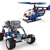 Wange DIY Electronic Building Blocks Road Auto & Helicopter 2 in 1 ABS Creative Toys For Kids