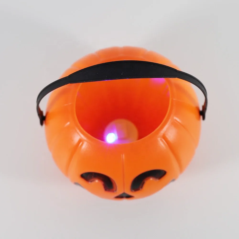 Halloween Candy Plastic Orange Pumpkin Bucket Buy Halloween Pumpkin