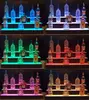 36"w 3-Tier Acrylic illuminated Bottle display Organizer LED lighted for Countertop Use