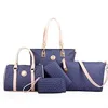 Women's Zipper PU Bag Set Solid Color 3 Pcs Purse Set Black / Sky Blue / Blushing Pink