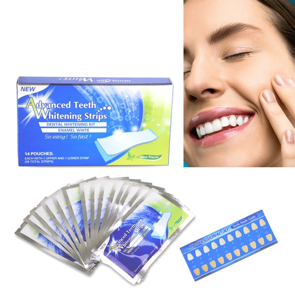 Custom Brand Teeth Whitening Strip Private Logo Oral Care Dental