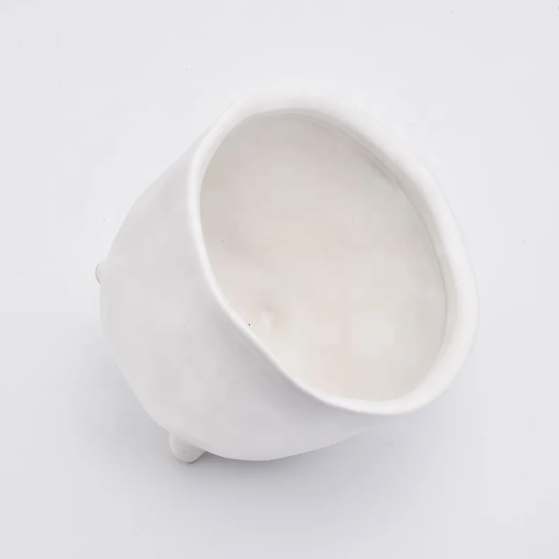 Standing white tea light candle jar home decoration
