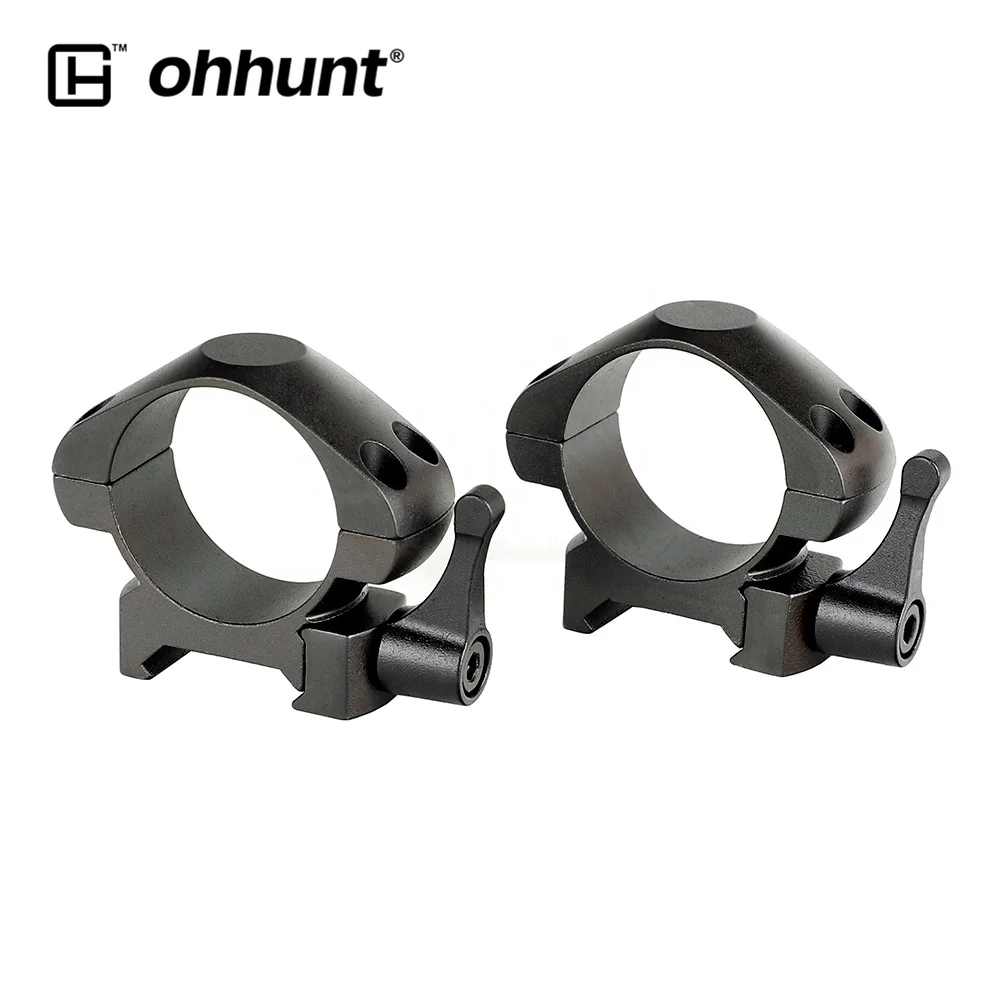 ohhunt 30mm Low Profile Picatinny Weaver Rail  Rifle Scope Mount Rings Hunting 