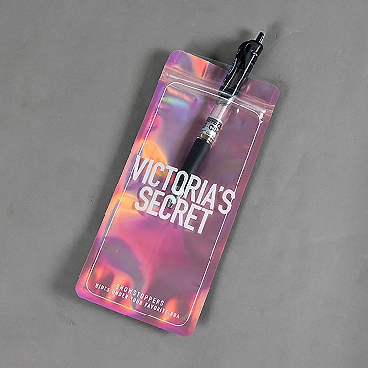 High Quality Lip Gloss Colorful Packaging Pouch With Zipper And Round