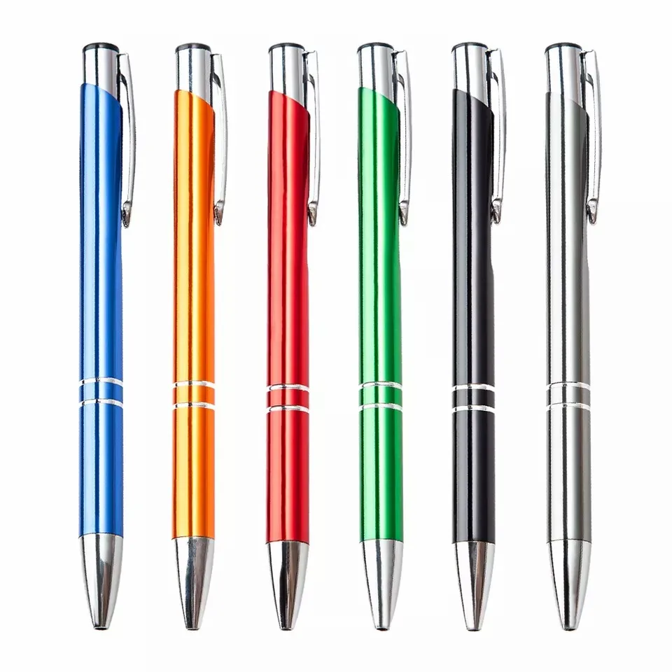 Promotional Custom Pens Logo Printed Boligrafo Por Ballpoint Metal ...