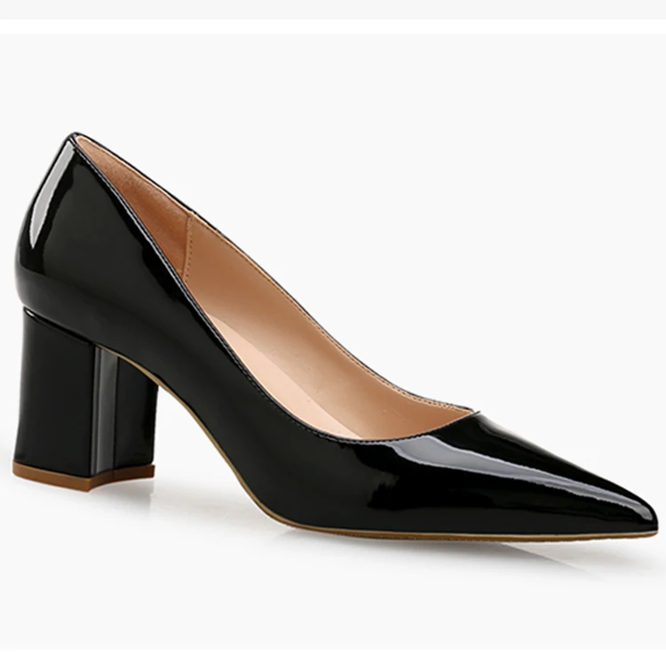 Pointed Toe Female Pump Black Suit High Top Womens Wide Width Dress
