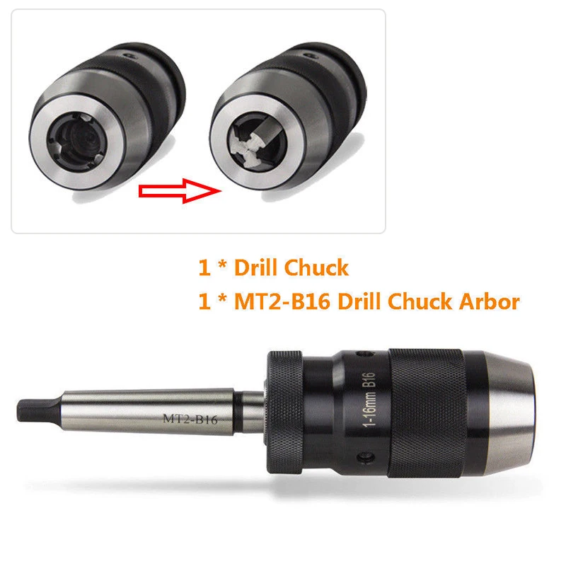 China Factory Drill Chucks Arbor Mt2 With Keyless Drill Chucks 116 B16
