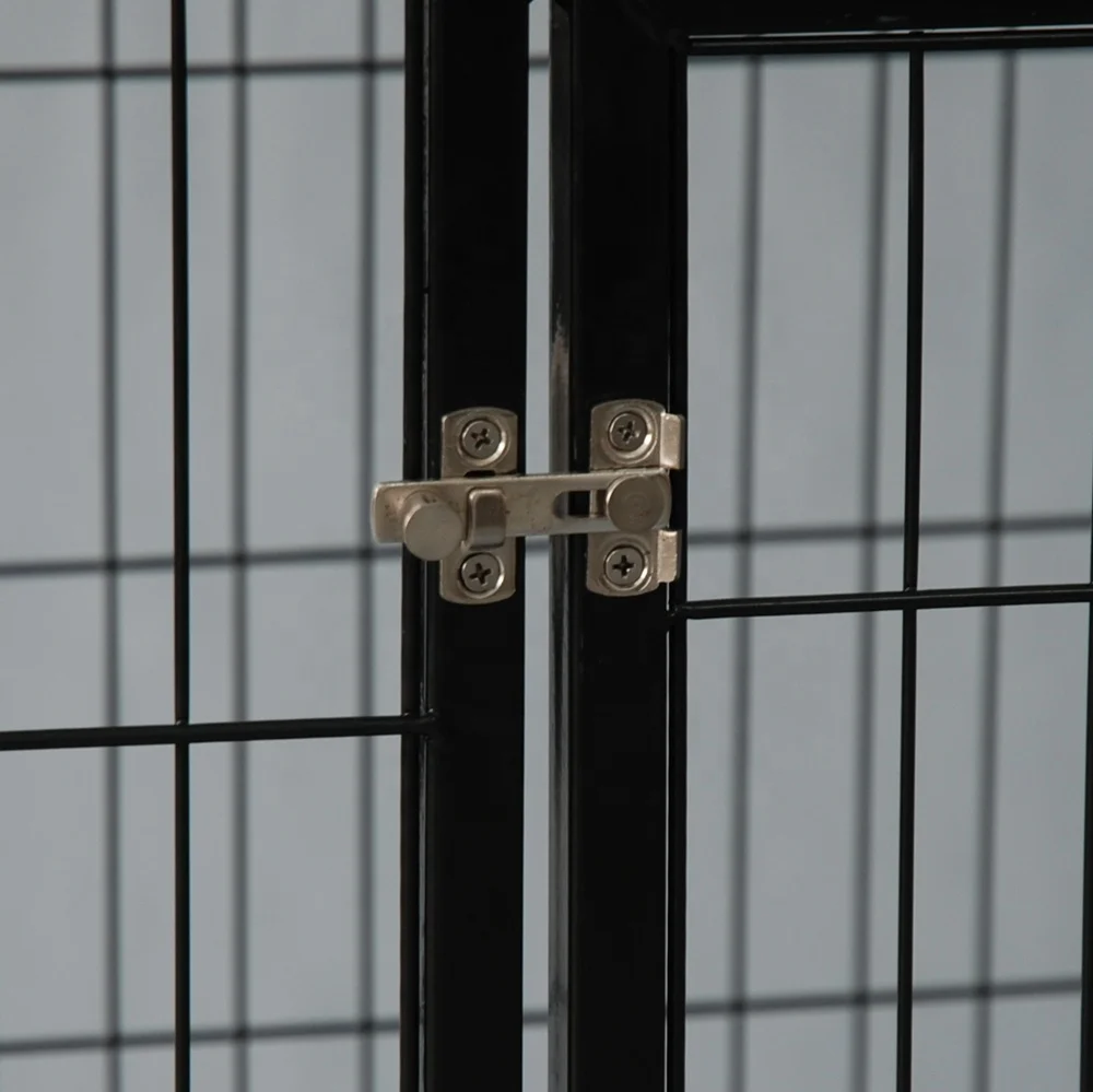 Wholesale Heavy Kennel High Strength With Wheels Pet Cage Multiple Sizes Large Black Dog Carrier