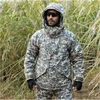 Military Army Uniform Tactical Gear Combat Coat Pants Set Hunting Windbreaker Woodland Camouflage Suits