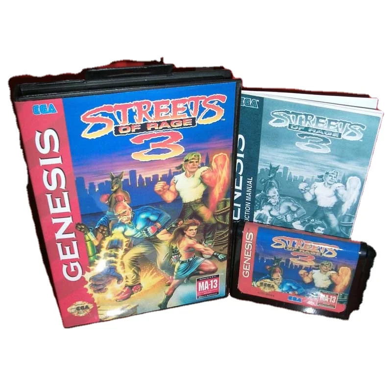 Street of Rage 3 for MegaDrive Genesis – US/EUR/Japan Cover with