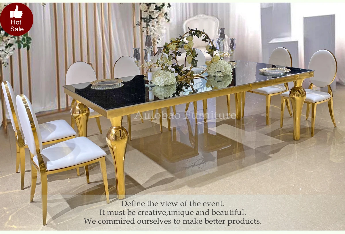 Foshan Hardware Furniture Co., Ltd. Halfmoon table, Led wedding table