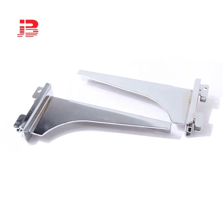 Metal chrome bracket for glass or wooden shelf bracket manufacture