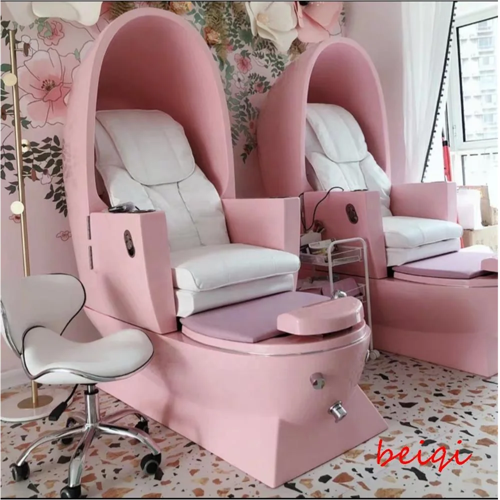 Кресло для педикюра розовое