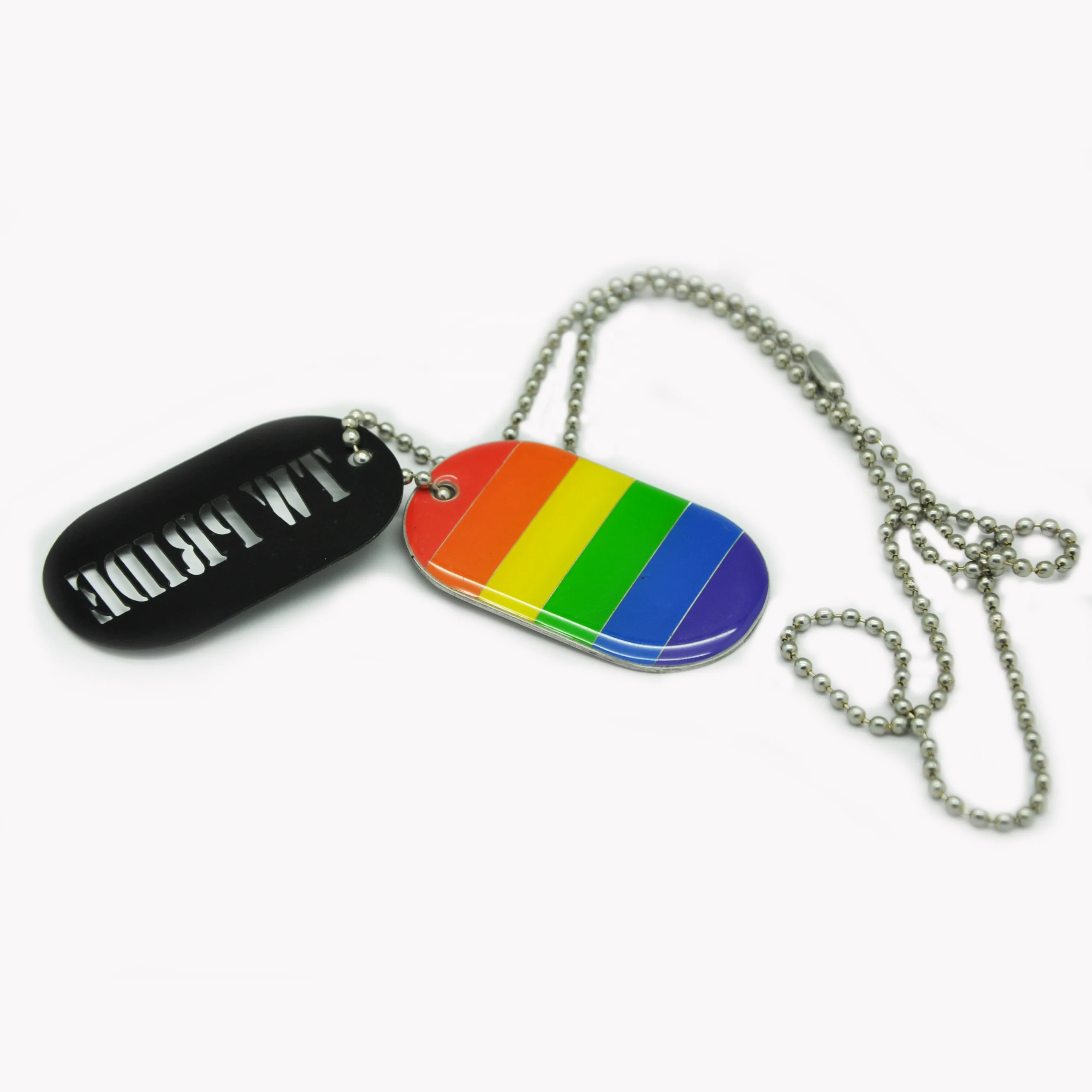 Cheap wholesale 3d customized black military dog necklace tag