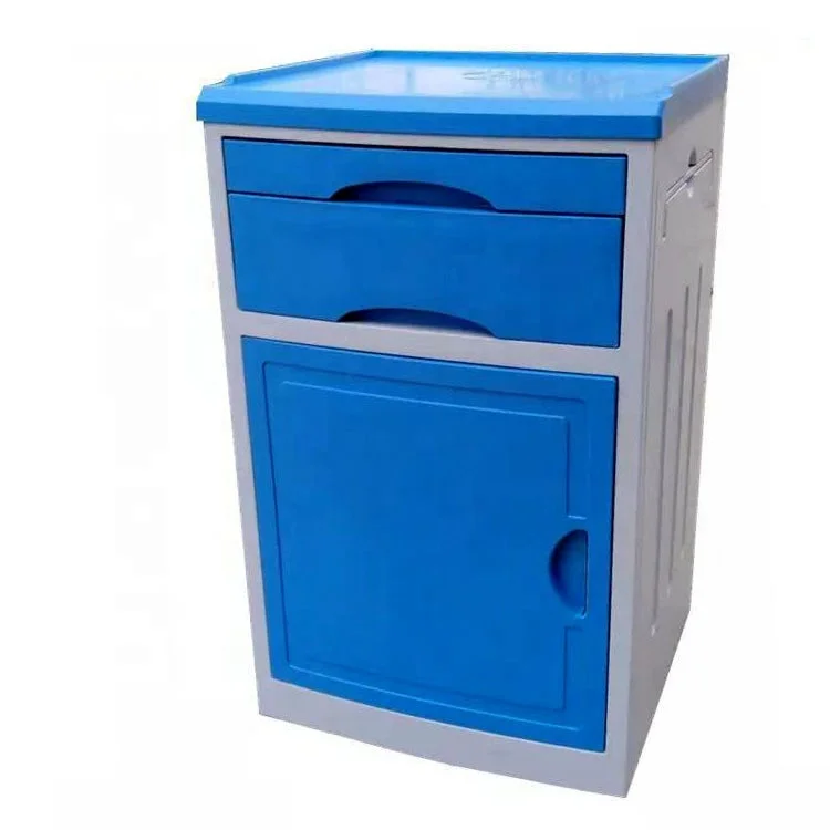 
Medical cabinet on wheels hospital night stand bedside tray table 