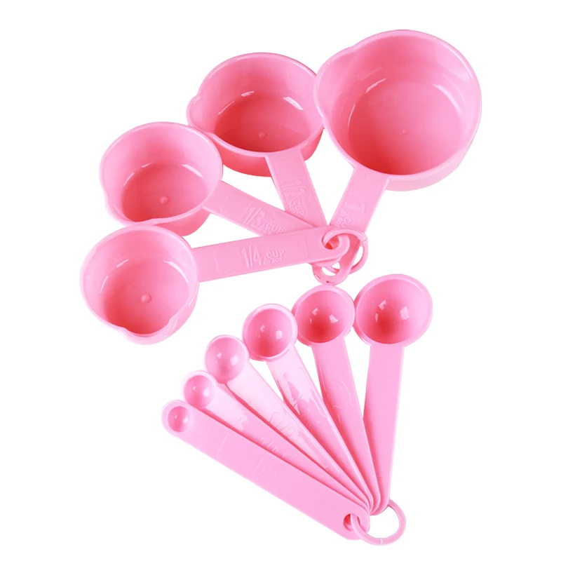 Details about   5Pcs/Set Black Plastic Measuring Spoon Cups For Kitchen Hot Coffee Baking S2B7 
