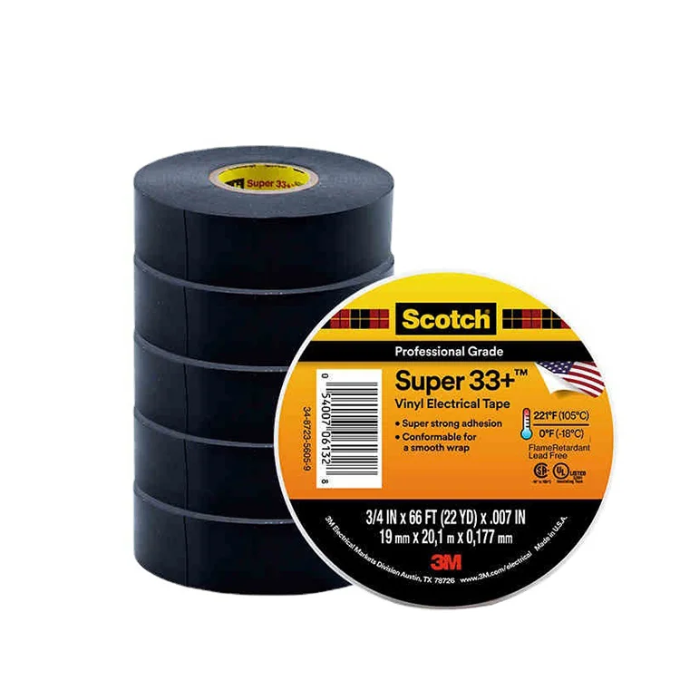 Vinyl Electrical Insulation Tape Rubber Super 33+ Pvc 3m 0.18mm Black Waterproof Rubber Liquid